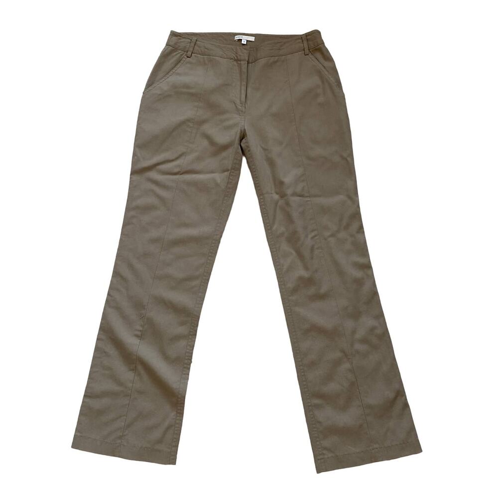 Vince Tan Wool Blend Mid-Rise Straight Leg Pants Size 4